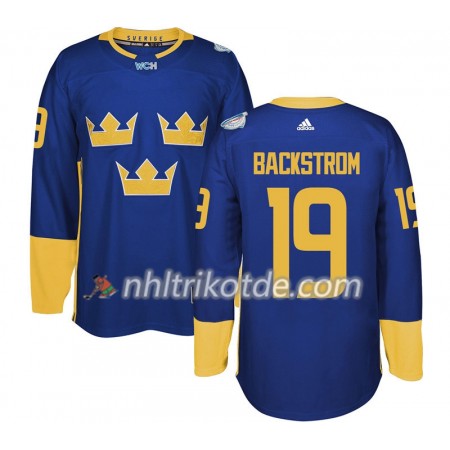 Schweden Trikot Nicklas Backstrom 19 2016 World Cup Lila Premier - Herren